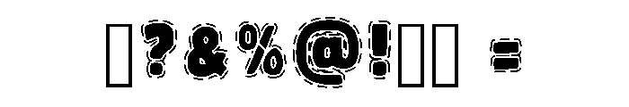 Stitch Chubby Regular Font OTHER CHARS