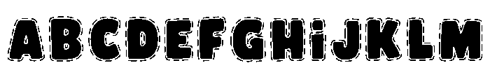 Stitch Chubby Regular Font UPPERCASE