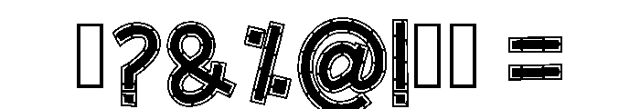 Stitch Cutes Regular Font OTHER CHARS