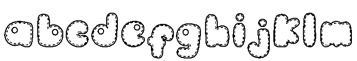 Stitch Display Outline FONT