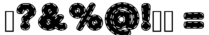 Stitch Simple Regular Font OTHER CHARS