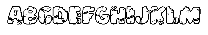 Stitched Undead By Sque Regular FONT