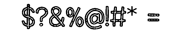 StitchedUp Font OTHER CHARS