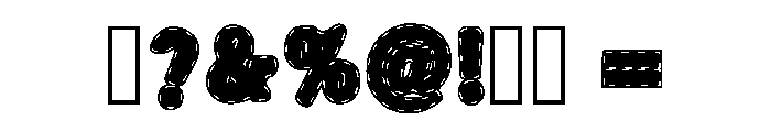 Stitches Retro Regular Font OTHER CHARS