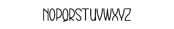 Stocking Alphabet Font LOWERCASE