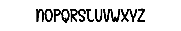 Stocking Handmade Font LOWERCASE