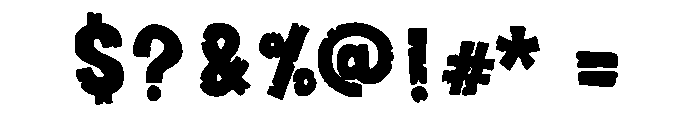 Stone Cartoon Regular Font OTHER CHARS