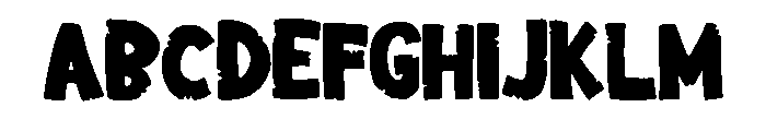 Stone Cartoon Regular Font UPPERCASE