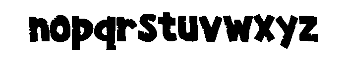 Stone Cartoon Regular Font LOWERCASE