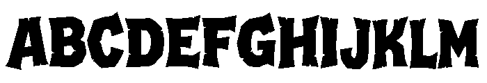 Stone Destroy Font UPPERCASE