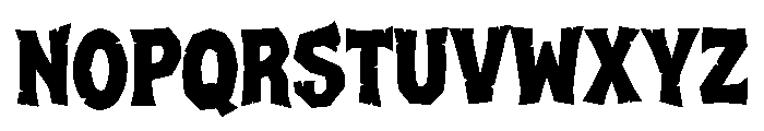 Stone Destroy Font UPPERCASE