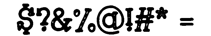 Stone Farmer Regular Font OTHER CHARS