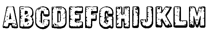Stone Fired Font UPPERCASE