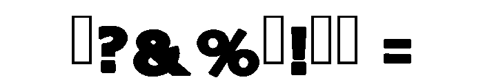 Stone Retro Regular Font OTHER CHARS