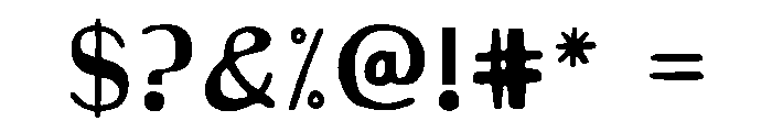 Stoneforge Regular Font OTHER CHARS