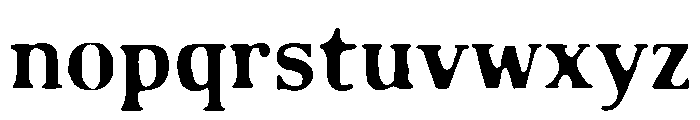 Stoneforge Rough Font LOWERCASE