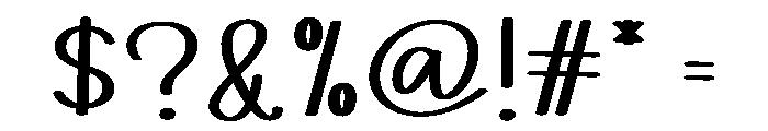 Stories Handmade Font OTHER CHARS