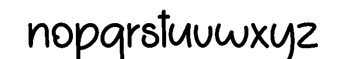Stories Handmade Font LOWERCASE
