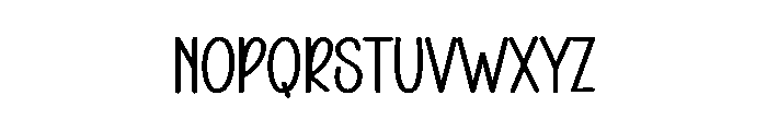 Stories School Font LOWERCASE