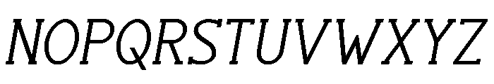 Stories Typewrite Bold Italic Font UPPERCASE