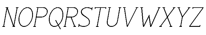 Stories Typewrite Italic Font UPPERCASE