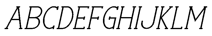 Stories Typewrite Semi Bold Italic Font UPPERCASE