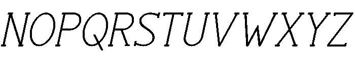 Stories Typewrite Semi Bold Italic Font UPPERCASE