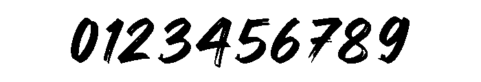 Storm Brush Font OTHER CHARS
