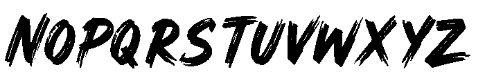 Storm Brush Font UPPERCASE