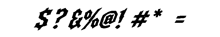 Storm Vanguard Font OTHER CHARS