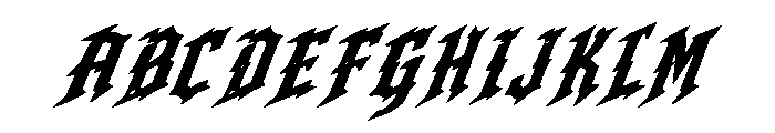 Storm Vanguard Font UPPERCASE