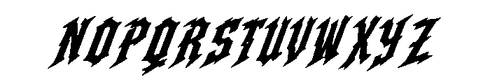 Storm Vanguard Font UPPERCASE