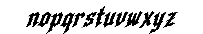 Storm Vanguard Font LOWERCASE