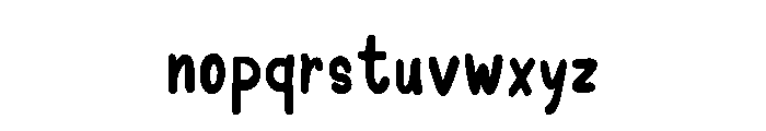 Storytime WondersRegular Font LOWERCASE