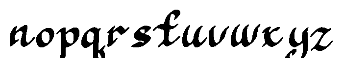 Stramonium Font LOWERCASE