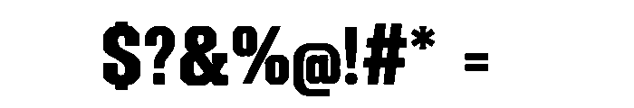 Strata Slab Font OTHER CHARS