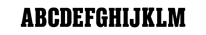 Strata Slab Font UPPERCASE
