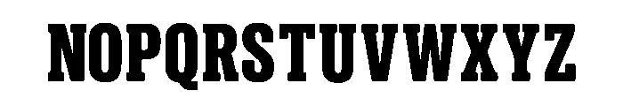 Strata Slab Font UPPERCASE