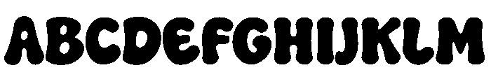 Strawberry Bounce Font UPPERCASE