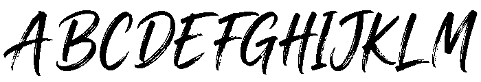 Streaking Regular Font UPPERCASE