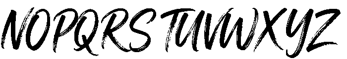 Streaking Regular Font UPPERCASE