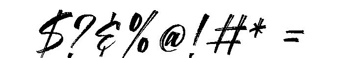 Streaklines Regular Font OTHER CHARS