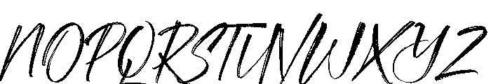 Streaklines Regular Font UPPERCASE