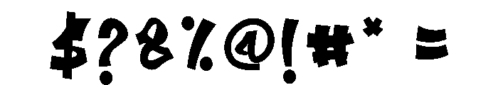 Street Block Font OTHER CHARS