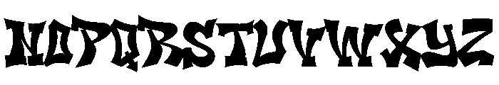 Street Block Font LOWERCASE