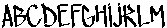 Street Calligraphy Font UPPERCASE