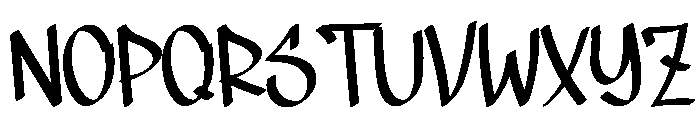 Street Calligraphy Font UPPERCASE