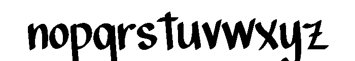Street Calligraphy Font LOWERCASE