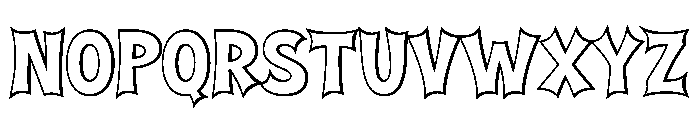 Street Comic Extrude Regular Font UPPERCASE