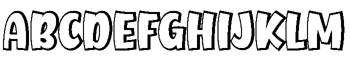 Street Design Extrude Font UPPERCASE